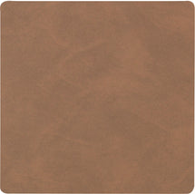 LIND DNA Onderzetter Nupo - Leer - Brown - 10 x 10 cm