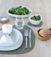 Set de table LIND DNA Nupo - Cuir - Vert armée - 44 x 37 cm