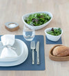 LIND DNA Set de Table Nupo - Cuir - Bleu Foncé - 45 x 35 cm