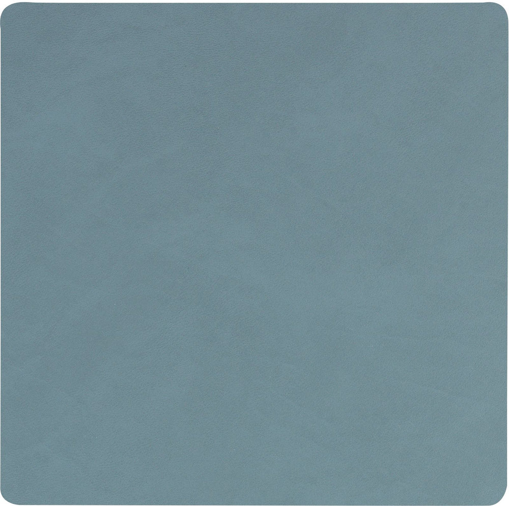 LIND DNA Onderzetter Nupo - Leer - Light Blue - 10 x 10 cm