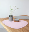 LIND DNA Placemat Nupo - Leer - Rose / Light Grey - dubbelzijdig - 44 x 37 cm