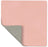 LIND DNA Dessous de Verre Nupo - Cuir - Rose / Gris Clair - double face - 10 x 10 cm