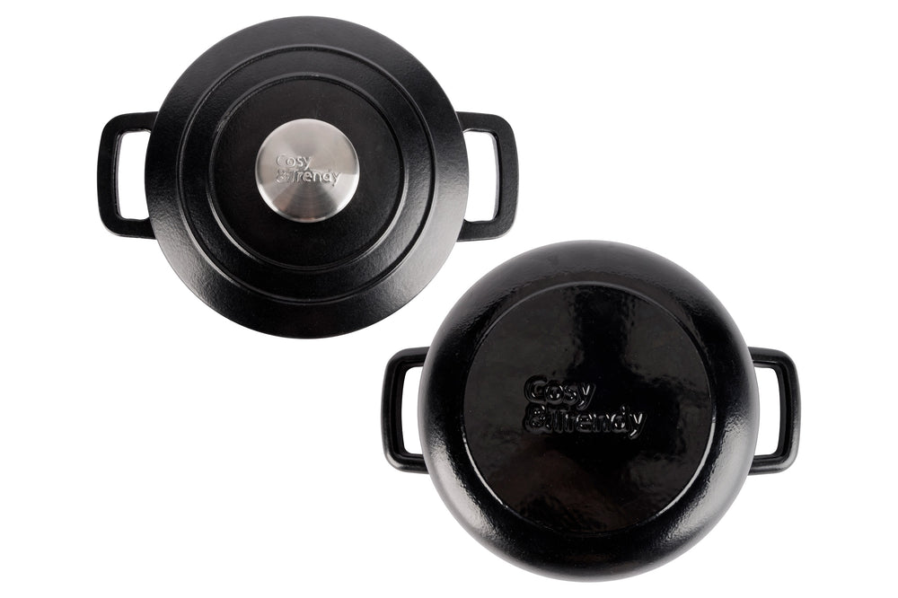 Cosy & Trendy Braadpan Fontestic Gietijzer Black Ø 20 cm / 2.7 Liter - Geëmailleerd