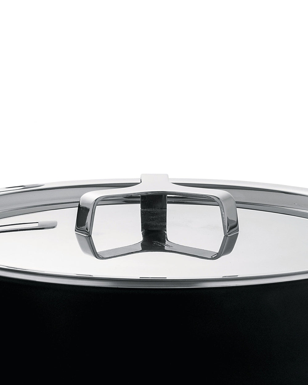 Ensemble de casseroles Alessi Pots&Pans - AJM100S6 A - Noir - 4 pièces - par Jasper Morrison