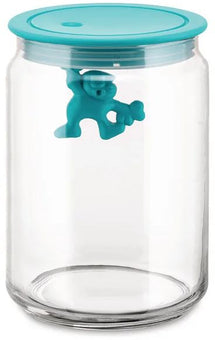 Pot de Rangement Alessi Gianni A Little Man Holding On Tight - AMDR05 AZ - Bleu - 900 ml - par Mattia Di Rosa