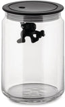 Alessi Pot de Rangement Gianni A Little Man Holding On Tight - AMDR05 B - Noir - 900 ml - par Mattia Di Rosa