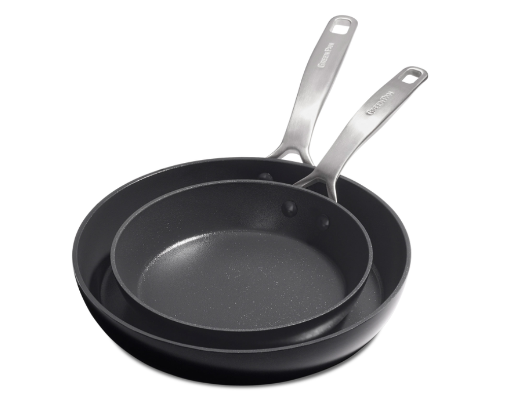 GreenPan Set de poêles Copenhagen - Noir - ø 20 et 28 cm - revêtement antiadhésif en céramique