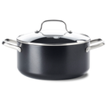 GreenPan Casserole avec couvercle - Copenhague - Noir - ø 24 cm / 5,2 litres