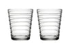 Iittala Glas Aino Aalto - Helder - 220 ml - 2 stuks