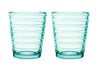 Iittala Glas Aino Aalto - Watergroen - 220 ml - 2 stuks