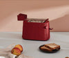 Pinces à toast Alessi pour grille-pain Plissé - rouge - Michele de Lucchi – MDL08RACKR