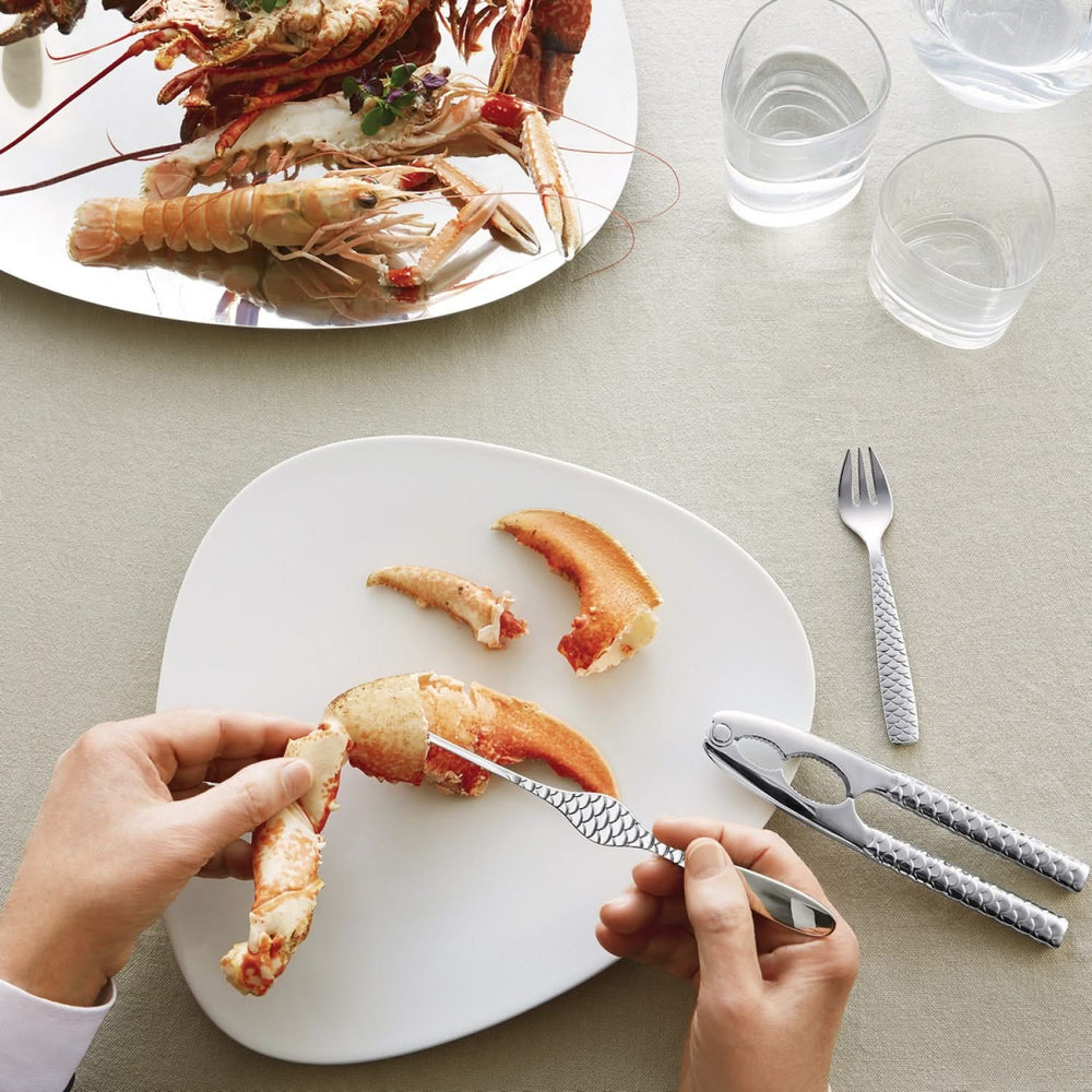 Alessi Fourchette à Homard Colombina Fish - FM23/34S4 - 4 Pièces - par Doriana &amp; Massimiliano Fuksas