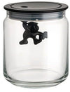 Alessi Pot de Rangement Gianni A Little Man Holding On Tight - AMDR04 B - Noir - 700 ml - par Mattia Di Rosa