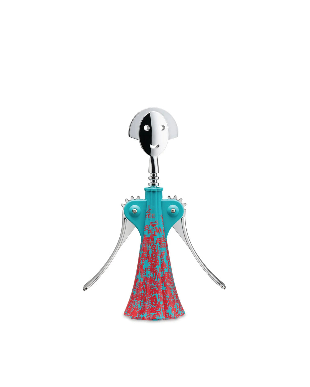 Alessi Kurkentrekker Anna G. - AM01A 6 - Blauw, Rood - door Alessandro Mendini