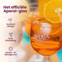 Aperol Spritz Glazen - 450 ml - Officieel Glas - 6 stuks