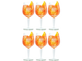 Aperol Spritz Glazen - 450 ml - Officieel Glas - 6 stuks