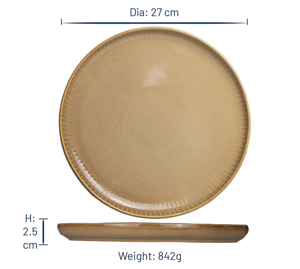 Jay Hill Dinerborden Silhouette ø 27 cm - 4 stuks