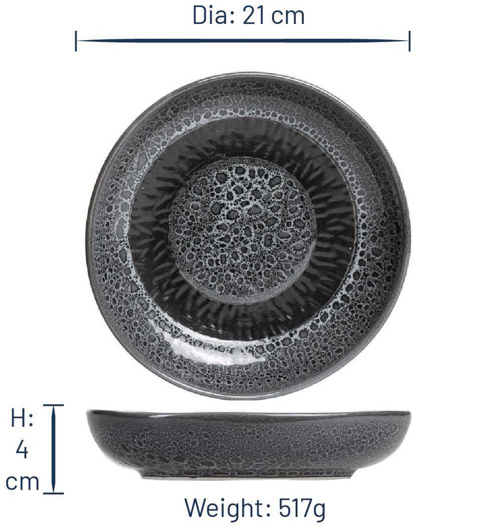 Jay Hill Serviesset Lihou - 4-delig - Grijs/Zwart