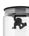 Alessi Pot de Rangement Gianni A Little Man Holding On Tight - AMDR04 B - Noir - 700 ml - par Mattia Di Rosa