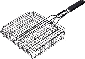 Cookinglife BBQ Grillmand Fire & Flavour 41.5 x 31.5 x 6 cm - Non-Stick Metaal - Grill accessoire voor Groenten en Vlees