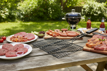 Cookinglife BBQ Hamburgergrill Fire & Flavour 32.5 x 22 cm - Non-Stick Metaal