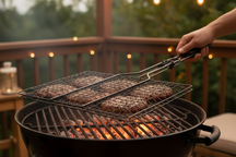 Cookinglife BBQ Hamburgergrill Fire & Flavour 32.5 x 22 cm - Non-Stick Metaal