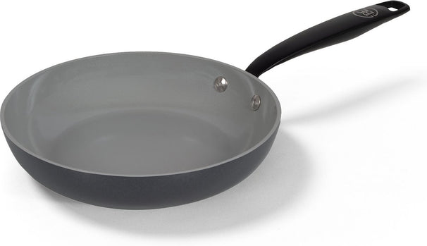 BE Living Koekenpan ø 20 cm - keramische anti-aanbaklaag - PFAS-vrij - geschikt voor alle warmtebronnen - grijs