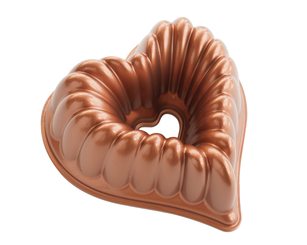 Nordic Ware Bakvorm Elegant Heart Bundt Koper 28 x 27 cm / 2.4 liter