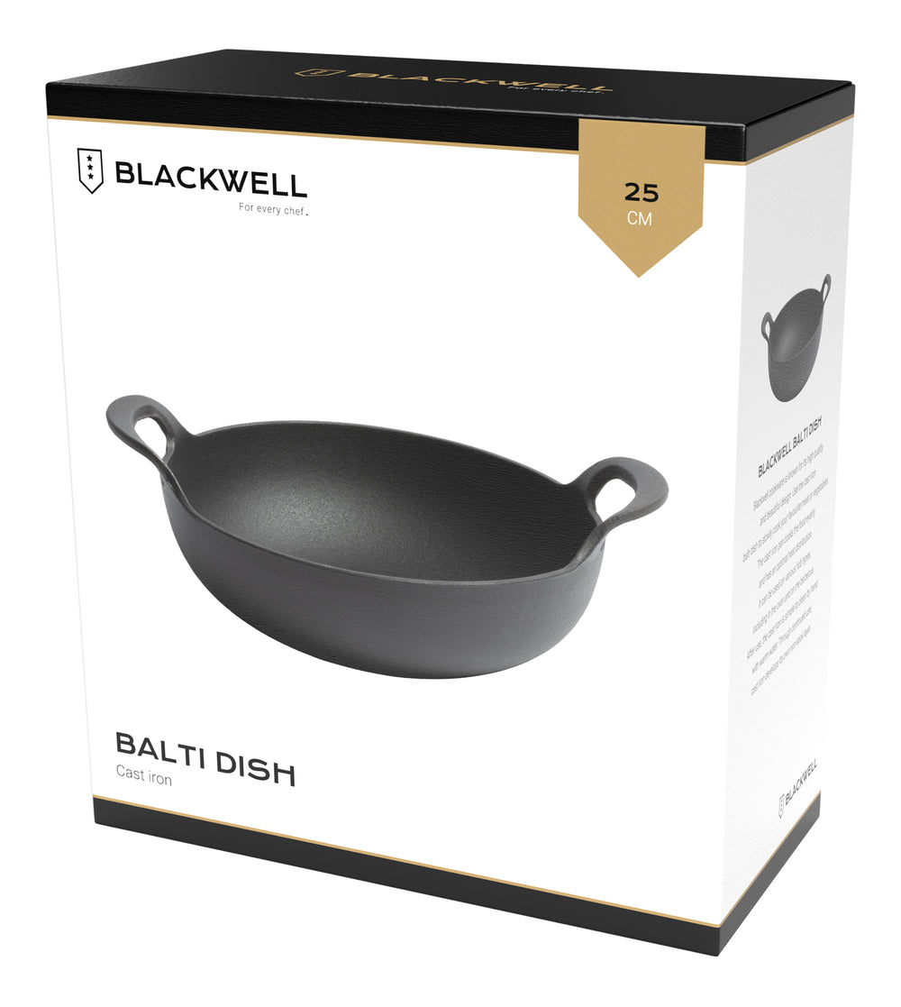 Plat Blackwell Balti - Fonte - Noir - ø 25 cm / 2,7 litres