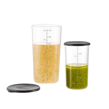 Bamix Mengbeker Set Met Deksel 400ml + 700 ml