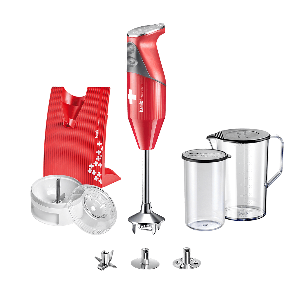 Bamix Mixeur plongeant SwissLine - 200 W - Rouge