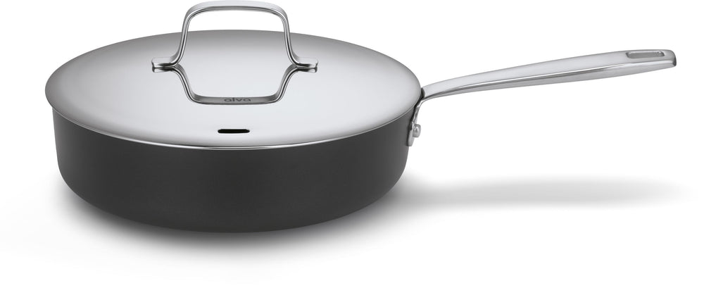 Beka Hapjespan / Sauteerpan met deksel en lange greep Maestro Alu ø 24 cm - keramische anti-aanbaklaag