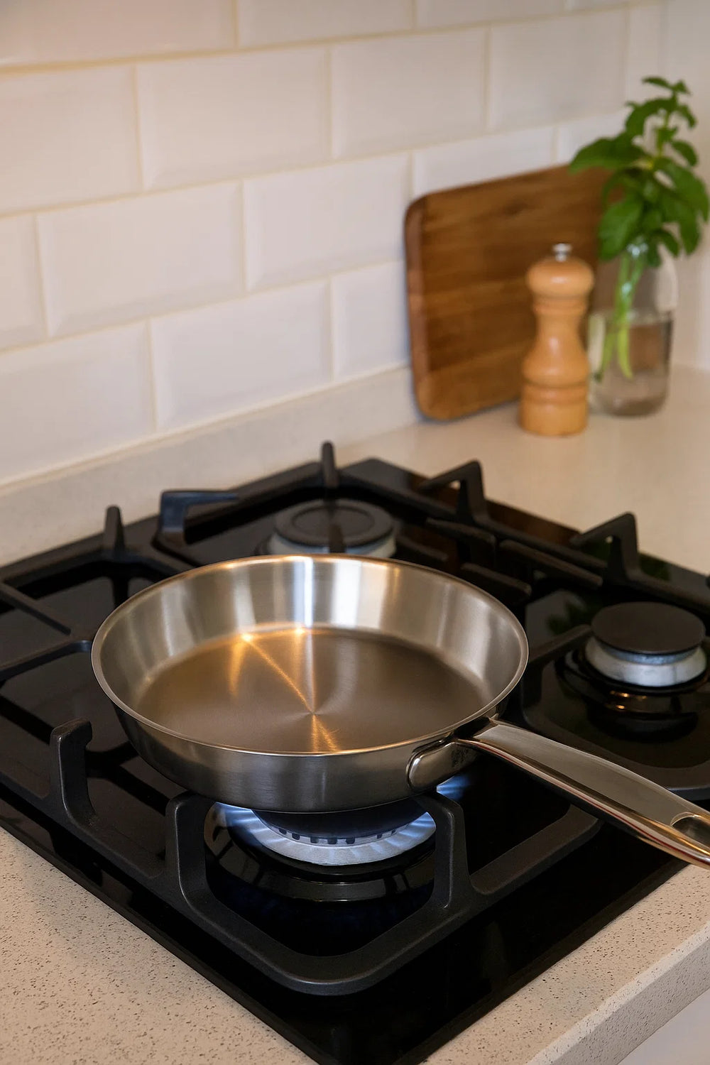 Beka Koekenpan Maestro RVS ø 28 cm - zonder anti-aanbaklaag - geschikt voor alle warmtebronnen