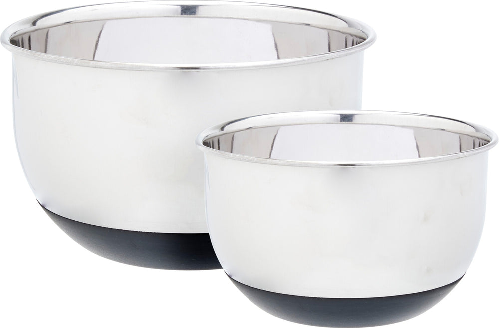 Cookinglife Beslagkommen / Mengkommen - Anti-slip - RVS - 2 stuks