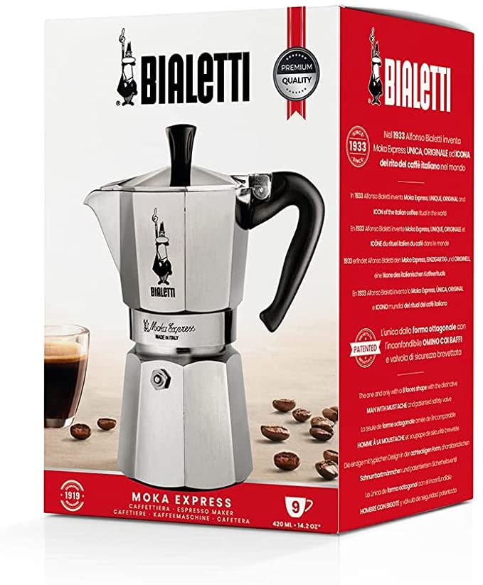 Bialetti Percolator Moka Express 9 Kops