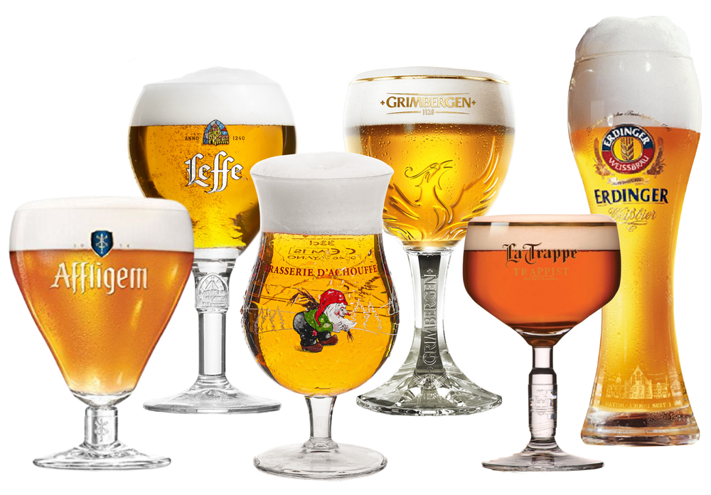 Bierglazen cadeau set - Bierliefhebber - 6 stuks