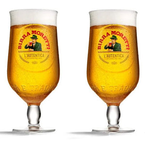 Birra Moretti Bierglazen 250 ml - 2 stuks
