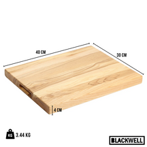 Blackwell Houten Snijplank - Met Greep - Essenhout -  40 x 30 x 4 cm