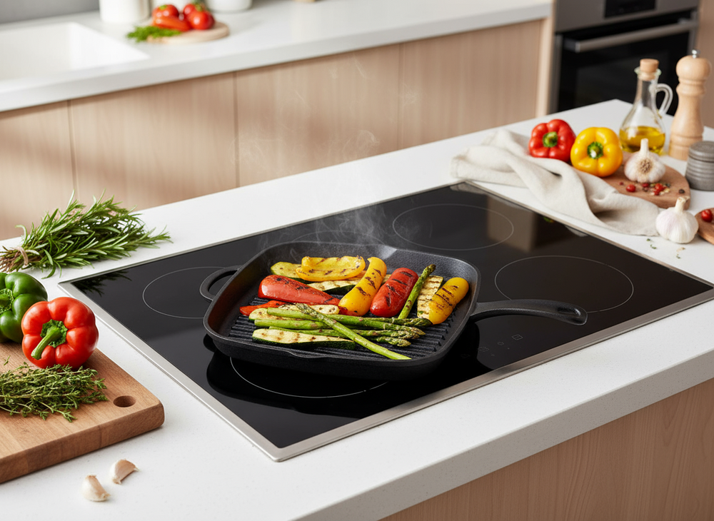 Blackwell Grillpan Cast Iron Gietijzer - 26 x 26 cm - zonder anti-aanbaklaag