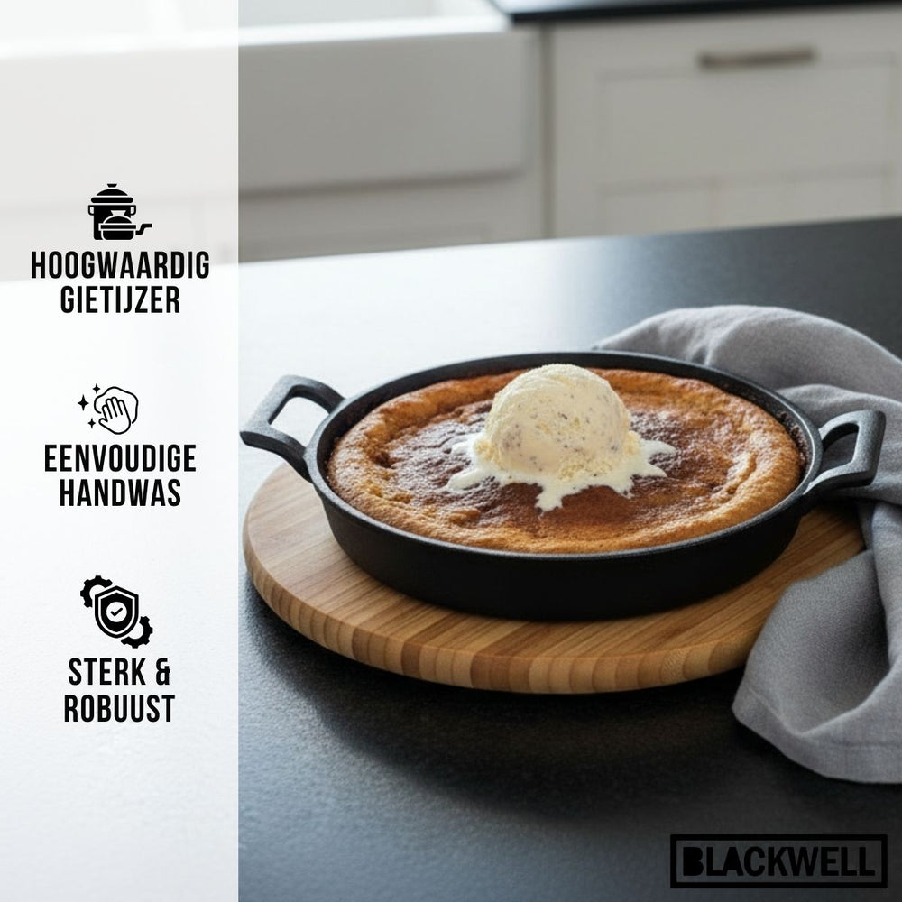 Blackwell Ovenschaal Cast Iron - Gietijzer - ø 20 cm - zonder anti-aanbaklaag