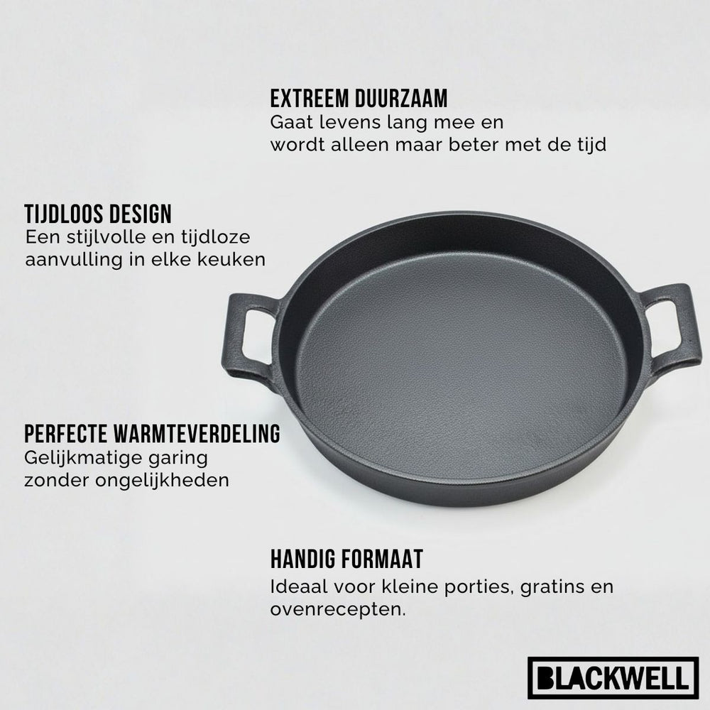 Blackwell Ovenschaal Cast Iron - Gietijzer - ø 20 cm - zonder anti-aanbaklaag