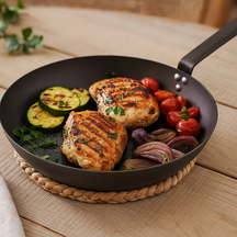 Blackwell Koekenpan Carbon Staal ø 28 cm - geschikt voor alle warmtebronnen - zonder anti-aanbaklaag