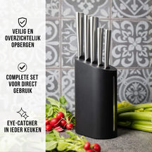 Blackwell Messenblok - Koksmes, Broodmes, Vleesmes, Officemes & Schilmes 6-delig