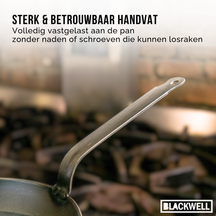 Blackwell Koekenpan Plaatstaal - Lyonnaiserpan - ø 28 cm - zonder anti-aanbaklaag