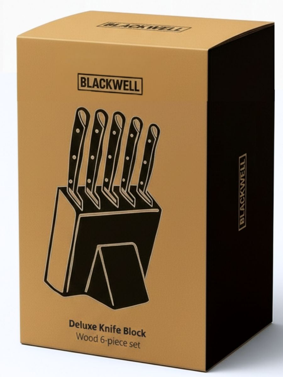 Blackwell Messenblok - Deluxe - Koksmes, Broodmes, Vleesmes, Officemes & Schilmes 6-delig