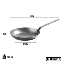 Blackwell Koekenpan Plaatstaal - Lyonnaiserpan - ø 30 cm - zonder anti-aanbaklaag