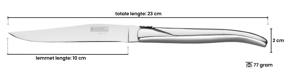 Blackwell Steakmessen Laguiole - RVS - 6 Stuks