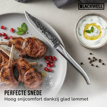 Blackwell Steakmessen Laguiole - Raw Black Lemmet - RVS - 6 Stuks