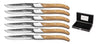 Blackwell Steakmessen Laguiole - Raw Black - Olijfhout - 6 Stuks