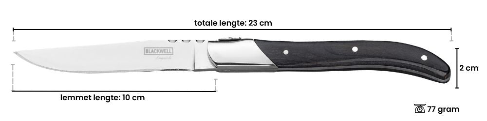 Blackwell Steakmessen Laguiole - Pakkahout - 6 Stuks